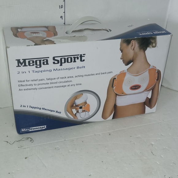 Max Concept Mega Sport 2 In 1 Tapping Massager Belt - Picture 1 of 4